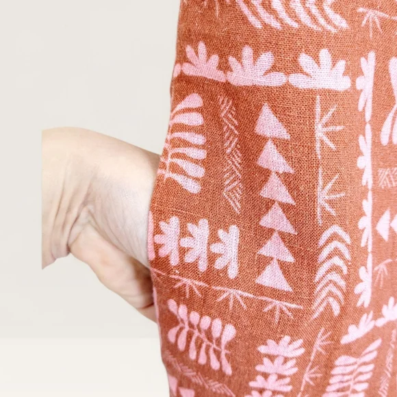 NWT FAHERTY x Anna Kahalekulu Artist Series Vintage Wash Linen Maxi Sun Dress S - Picture 5 of 13